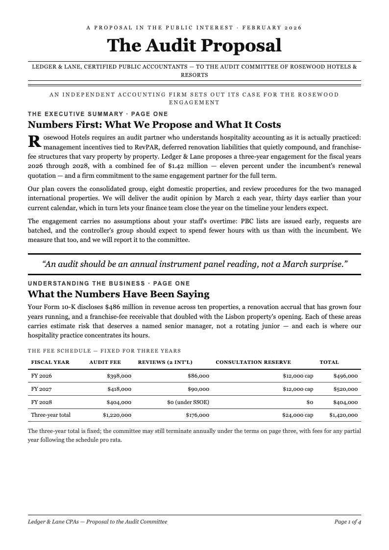 New York editorial business proposal